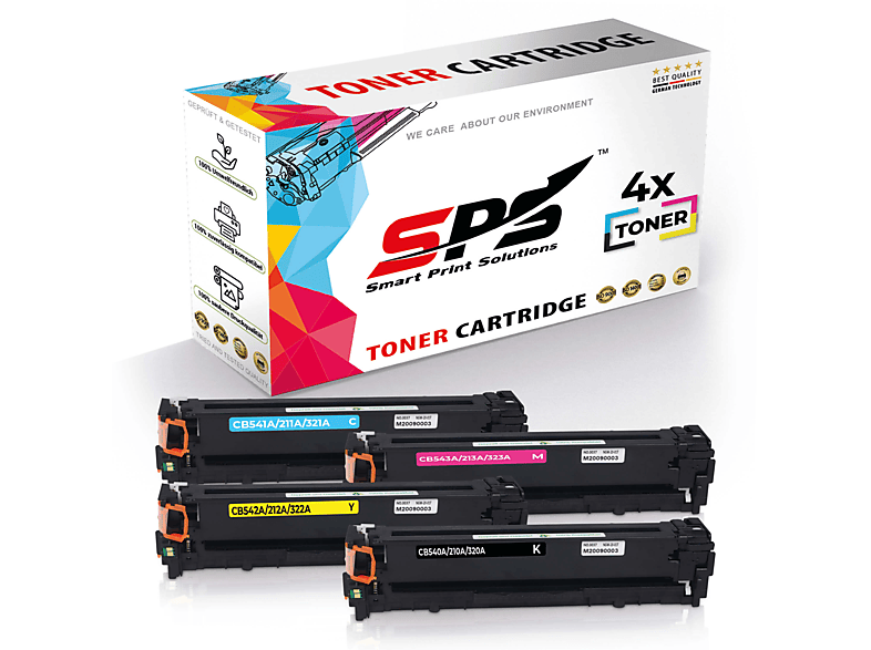 SPS S-29326 Toner Cyan, Gelb, Magenta, Schwarz (CB540A / 125A, CB541A / 125A, CB542A / 125A, CB543A / 125A)