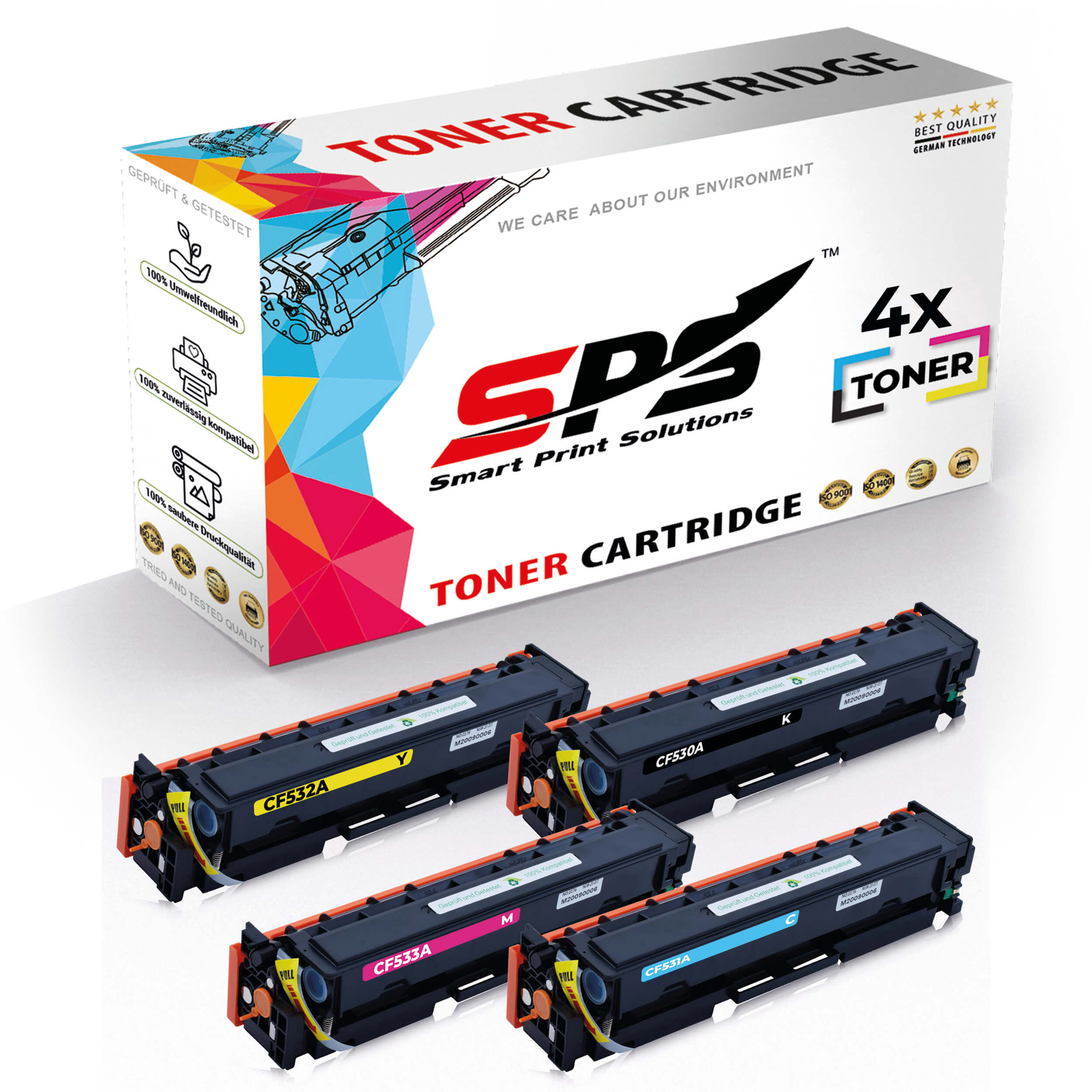 SPS S-28606 / Toner / 304A, Gelb, Schwarz 304A, (CC530A CC533A 304A, CC531A 304A) CC532A Cyan, / / Magenta