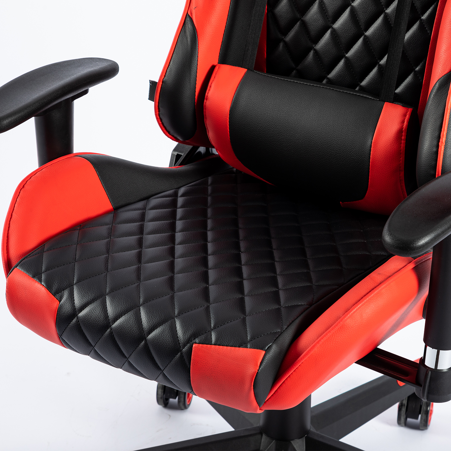 rot mit Gaming-Stuhl, E-Sport Stuhl Lendenkissen Kopfstütze Stuhl Gaming FOXSPORT und