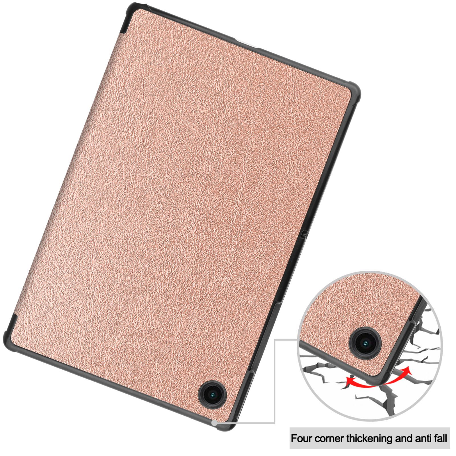 X205 Galaxy Schutzhülle Bookcover bronze Tab für LOBWERK Kunstleder, SM-X200 A8 Hülle Samsung