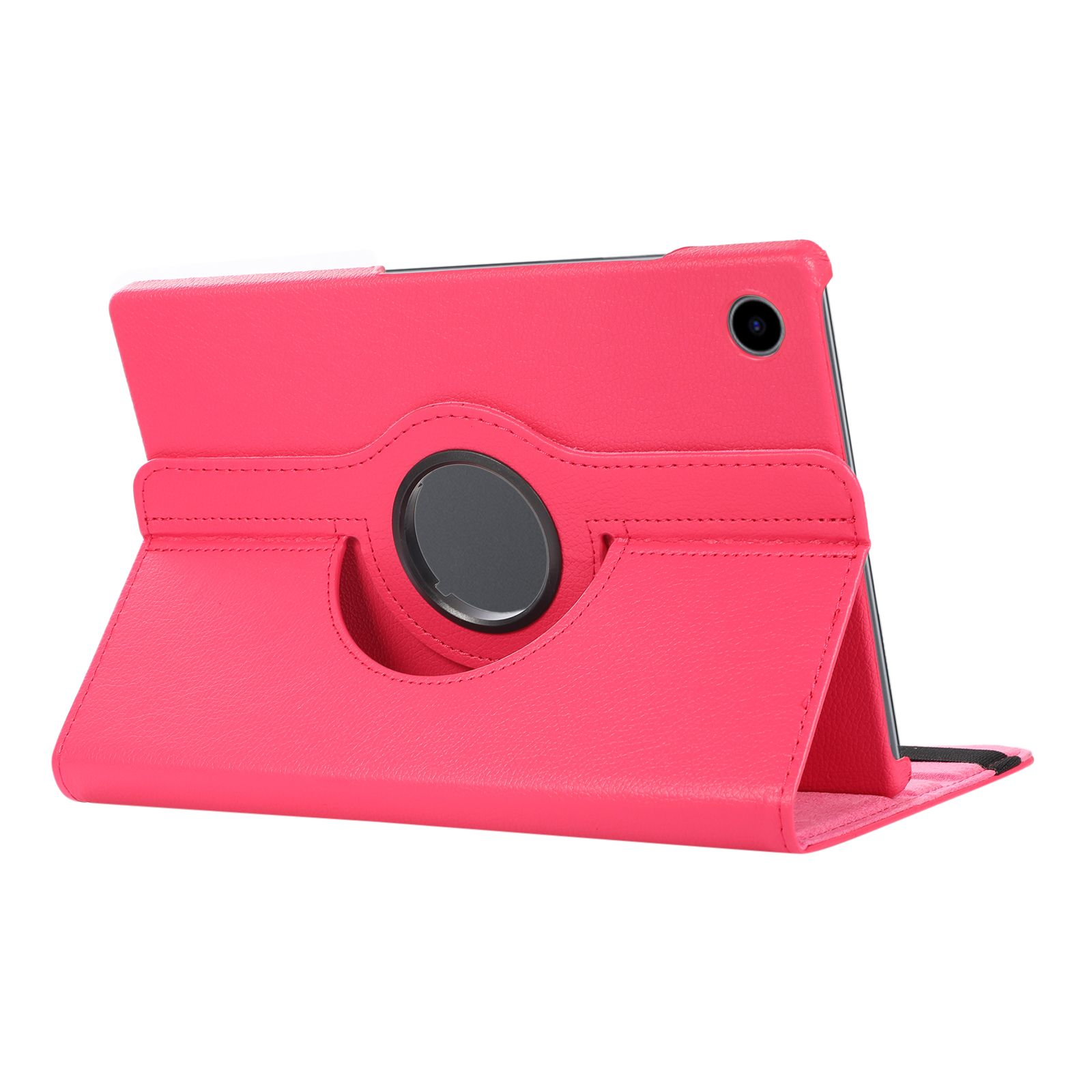 (Schutzhülle 2in1 für X205 10.5 Case Set A8 SM-X200 Kunstleder, Bookcover Samsung Galaxy Tab + Schutzglas) Zoll Pink LOBWERK