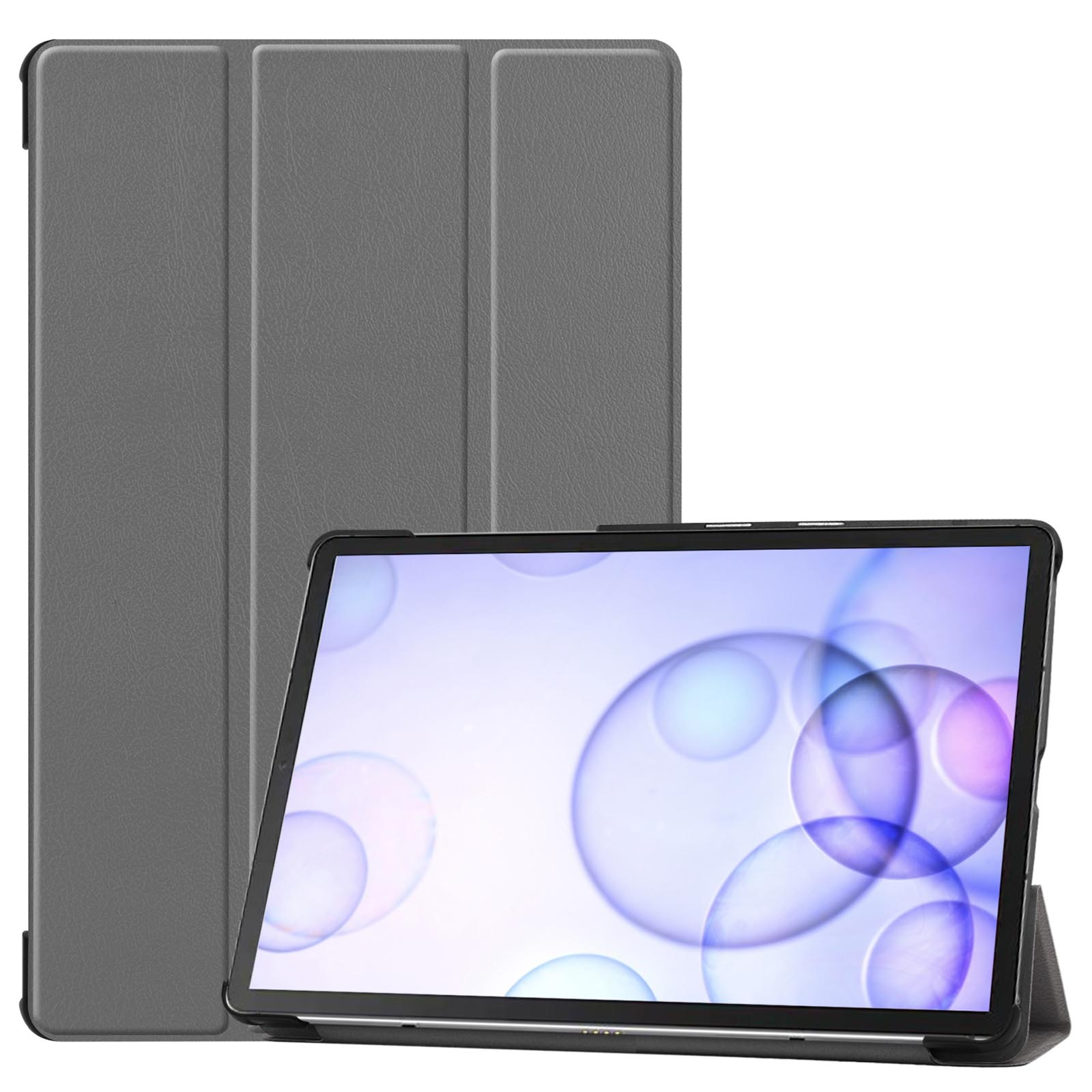 SM-T860 Bookcover Schutzhülle Kunstleder, S6 Samsung LOBWERK Galaxy Tab Zoll für 10.5 Grau Hülle
