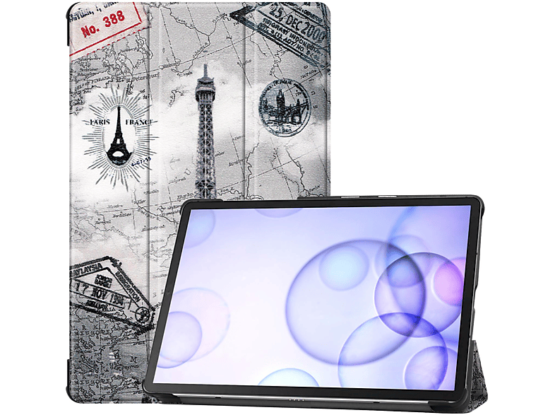 LOBWERK Hülle Schutzhülle Bookcover für Samsung Galaxy Tab S6 SM-T860 10.5 Zoll Kunstleder, 06