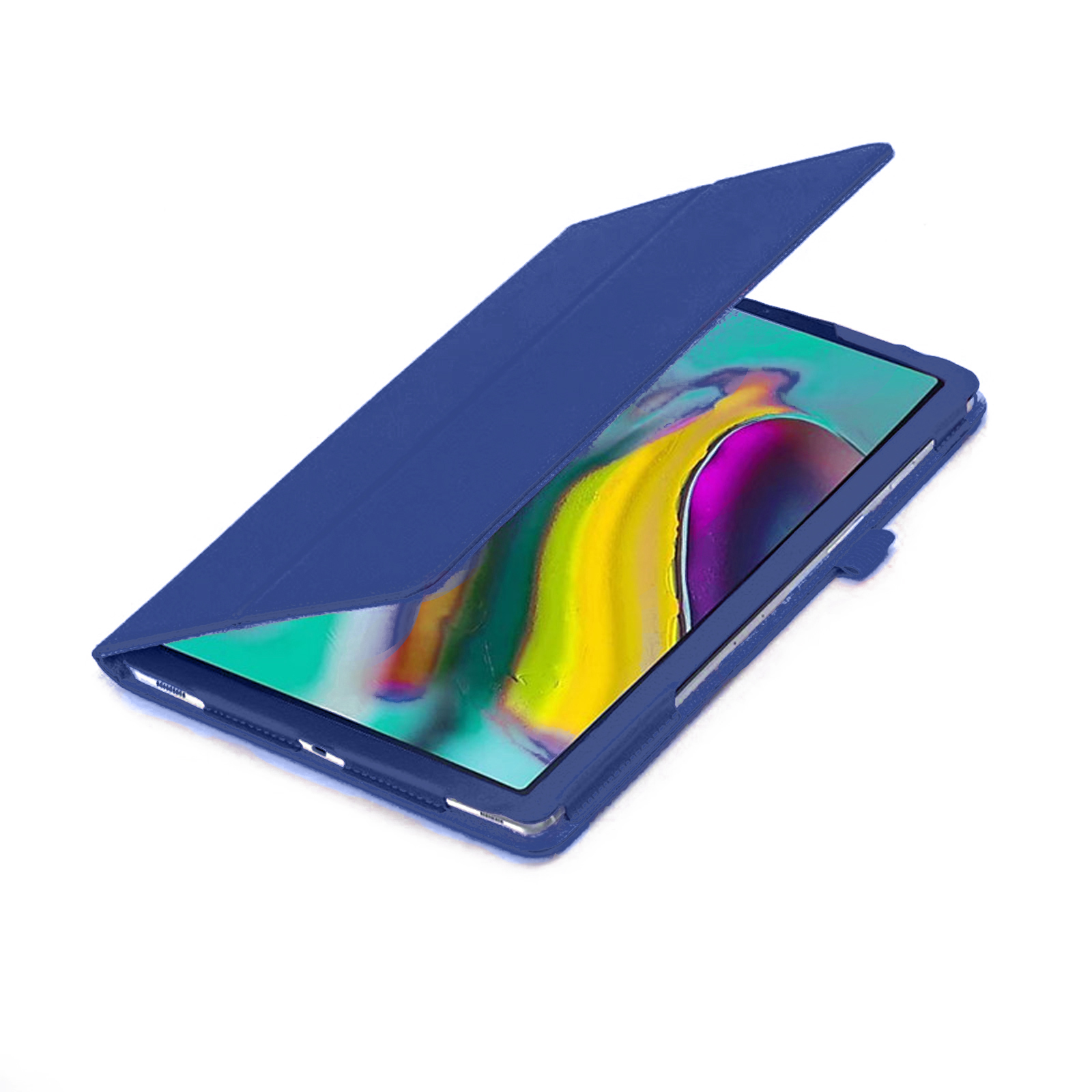 Samsung Tab 2in1 S5e Set Bookcover + Case Schutzglas) (Schutzhülle für SM-T725 10.5 LOBWERK Blau Kunstleder, Zoll Galaxy SM-T720