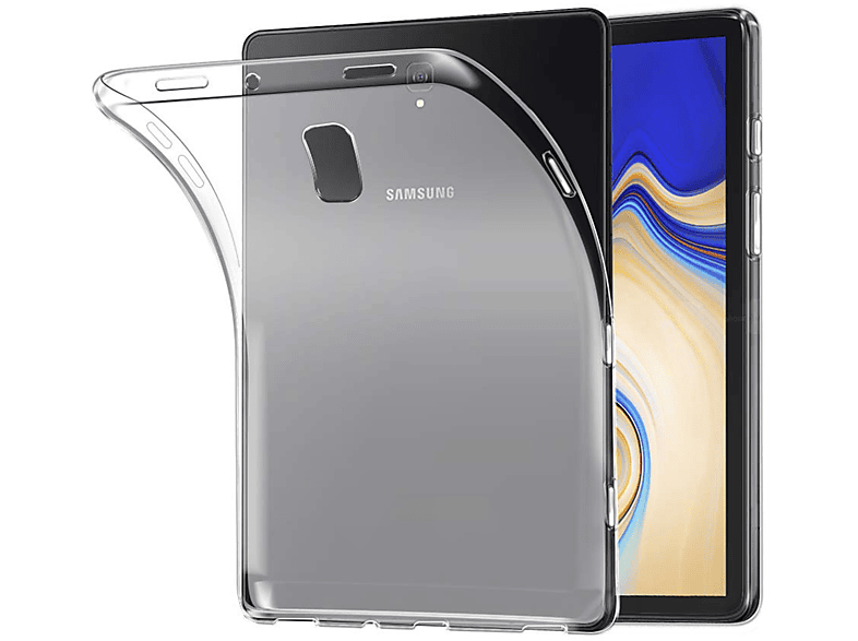 LOBWERK Hülle Schutzhülle Backcover für Samsung Galaxy Tab S4 SM-T830 / SM-T835 10.5 Zoll TPU, Transparent