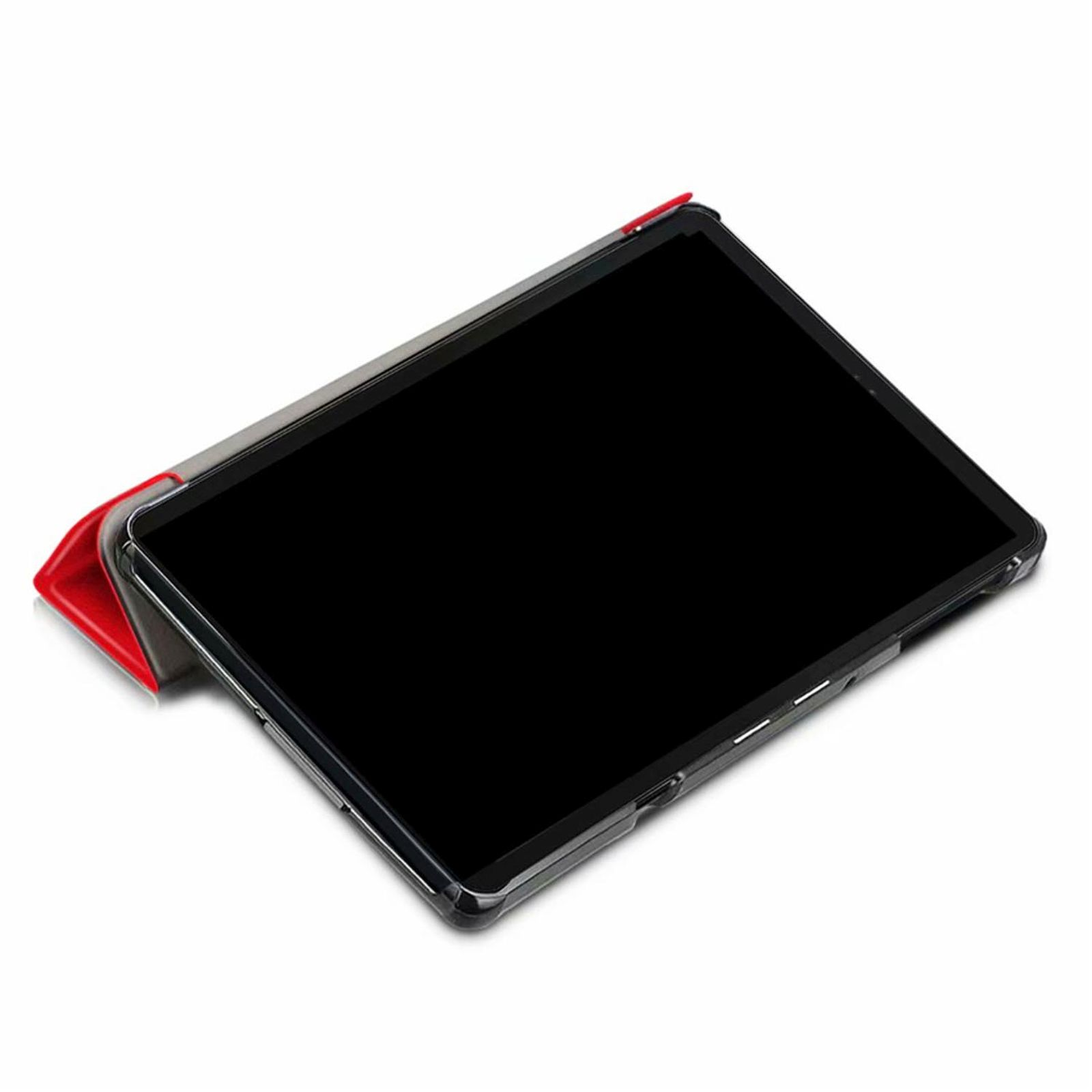 LOBWERK Hülle Schutzhülle Samsung Galaxy für Zoll 10.5 SM-T590 Rot Bookcover SM-T595 A Tab SM-T597 Kunstleder