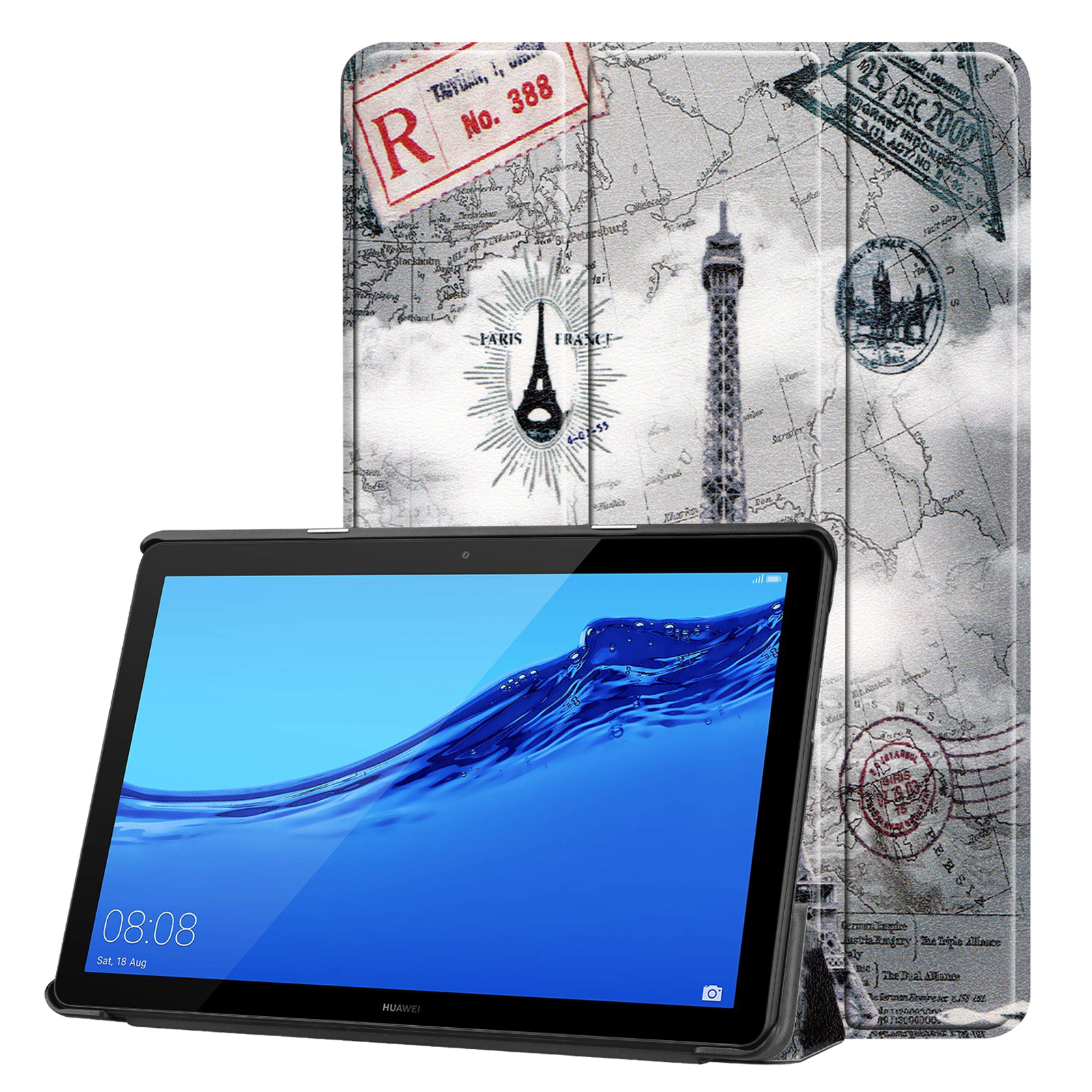 Hülle Lite LOBWERK MediaPad 10.1 Schutzhülle M5 10 NEU Kunstleder, Bookcover Huawei für Zoll
