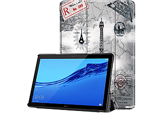 LOBWERK Hülle Schutzhülle Bookcover für Huawei MediaPad M5 Lite 10 10.1 Zoll Kunstleder, NEU