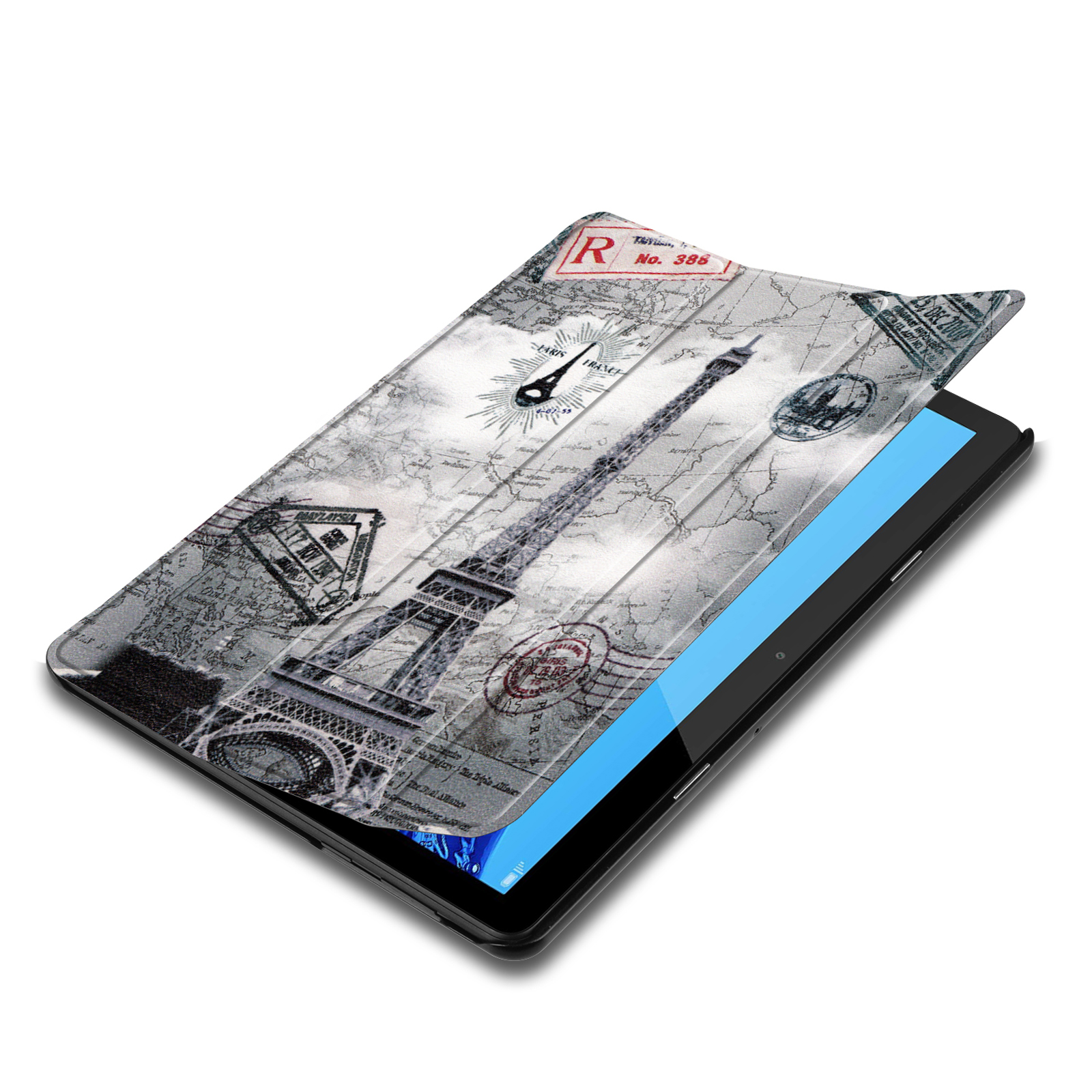 LOBWERK Hülle Schutzhülle Kunstleder, NEU 10.1 10 Huawei MediaPad M5 Bookcover Lite Zoll für