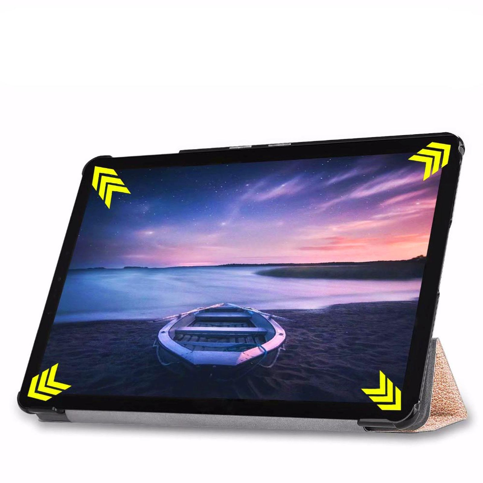 S4 Tab bronze Bookcover Schutzhülle Galaxy für 10.5 SM-T837 SM-T830 Kunstleder, LOBWERK Samsung SM-T835 Zoll Hülle