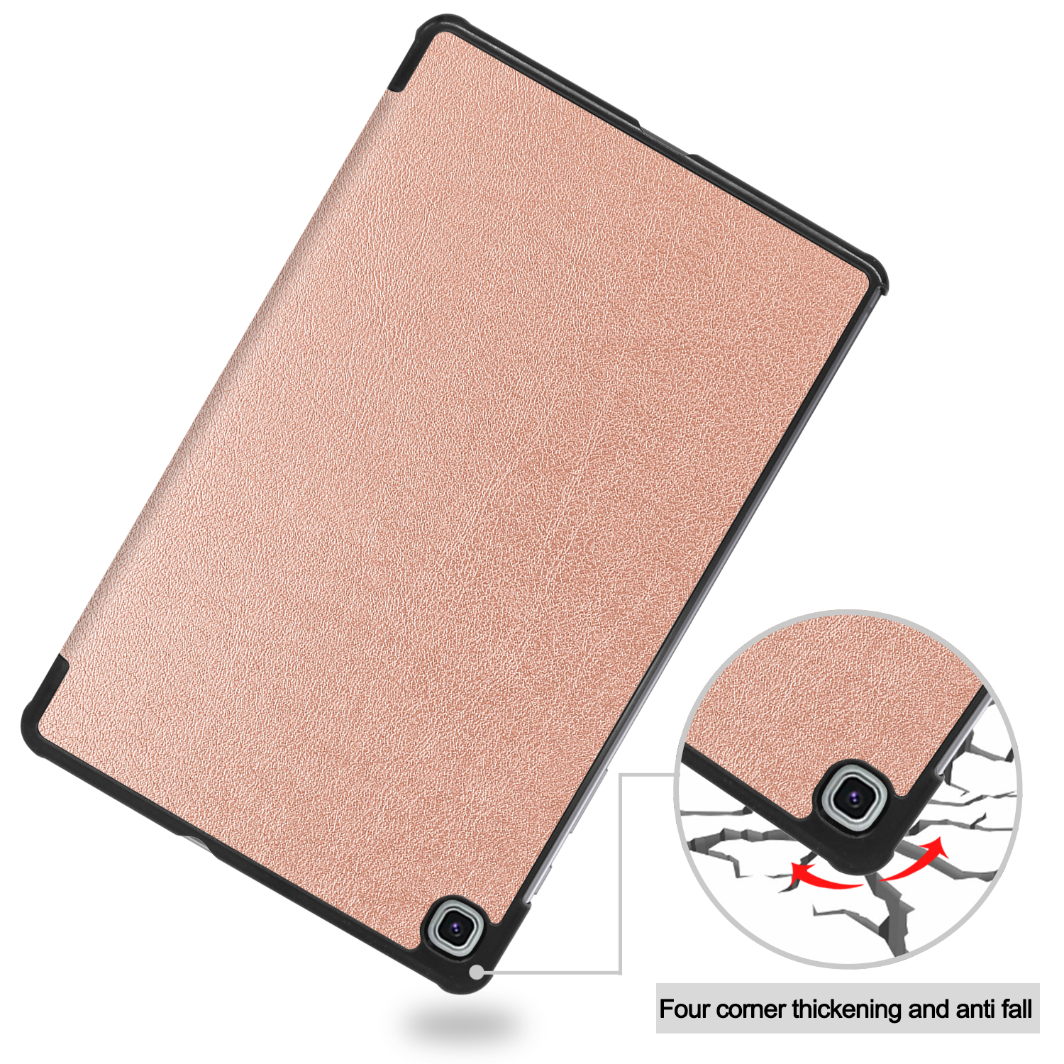 LOBWERK Hülle Schutzhülle Bookcover Samsung 10,4 P610 für S6 bronze Zoll Tab Kunstleder, Lite P615
