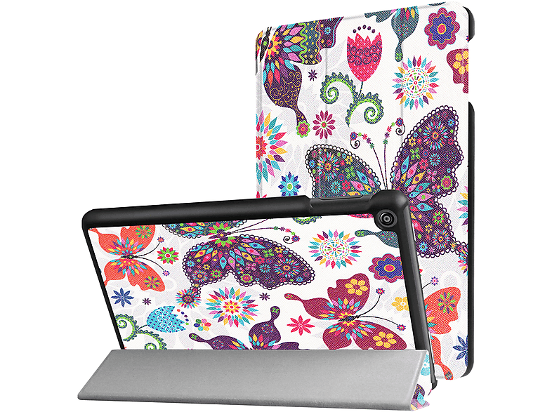 LOBWERK Hülle Schutzhülle Bookcover für Amazon Fire HD8 2016/2017/2018 Kunstleder, NEU