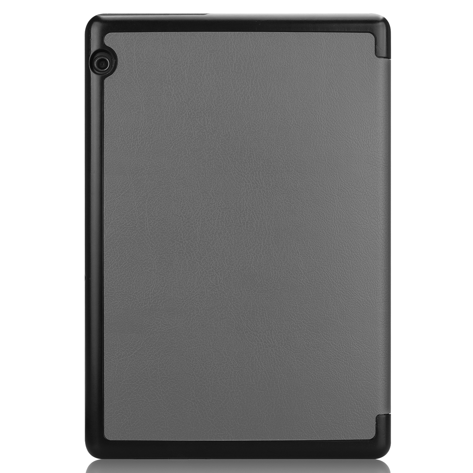 LOBWERK Hülle Schutzhülle Bookcover MediaPad T5 10.1 Grau / Honor Huawei Pad Kunstleder, 5 für 10 Zoll