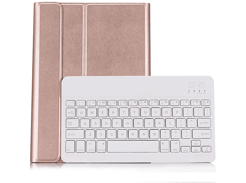 für S7+ S7 FE 2in1 S8+ Tab Tastatur Bookcover LOBWERK T975, Kunststoff, Set / T970 + / / / Schutzhülle Samsung Bronze2 / X800, (Bluetooth Plus Cover) S7 T730