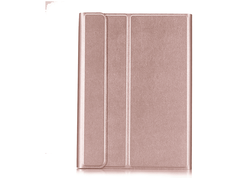 LOBWERK 2in1 Set (Bluetooth Tastatur + Cover) Schutzhülle Bookcover für Samsung Tab S7 SM-T870/T875/X700 Kunststoff, bronze