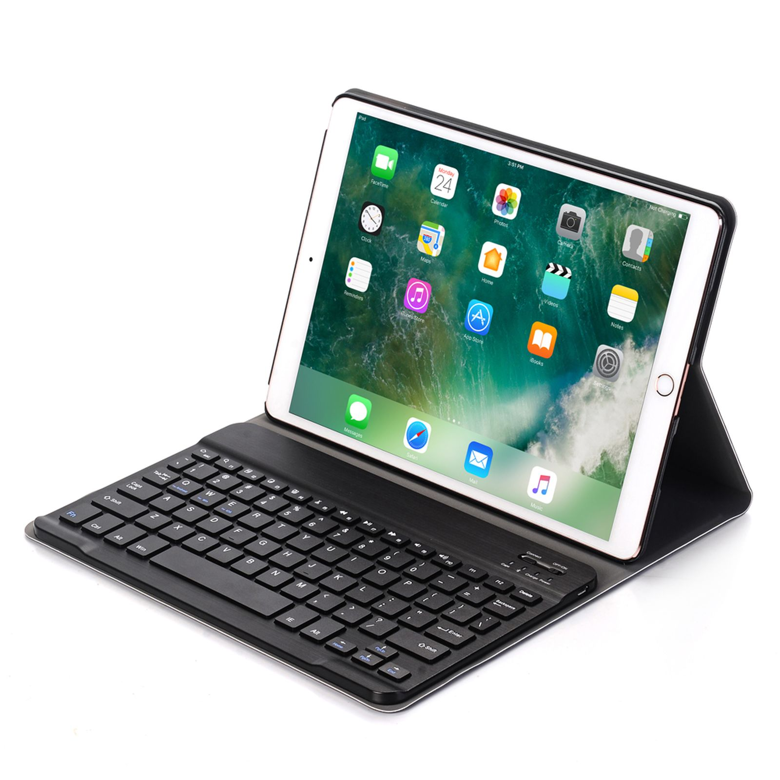 LOBWERK 3in1 für iPad Blau iPad Kunststoff, Zoll 10.2 Bookcover Schutzhülle Apple 2019/2020/2021 10.2 Case