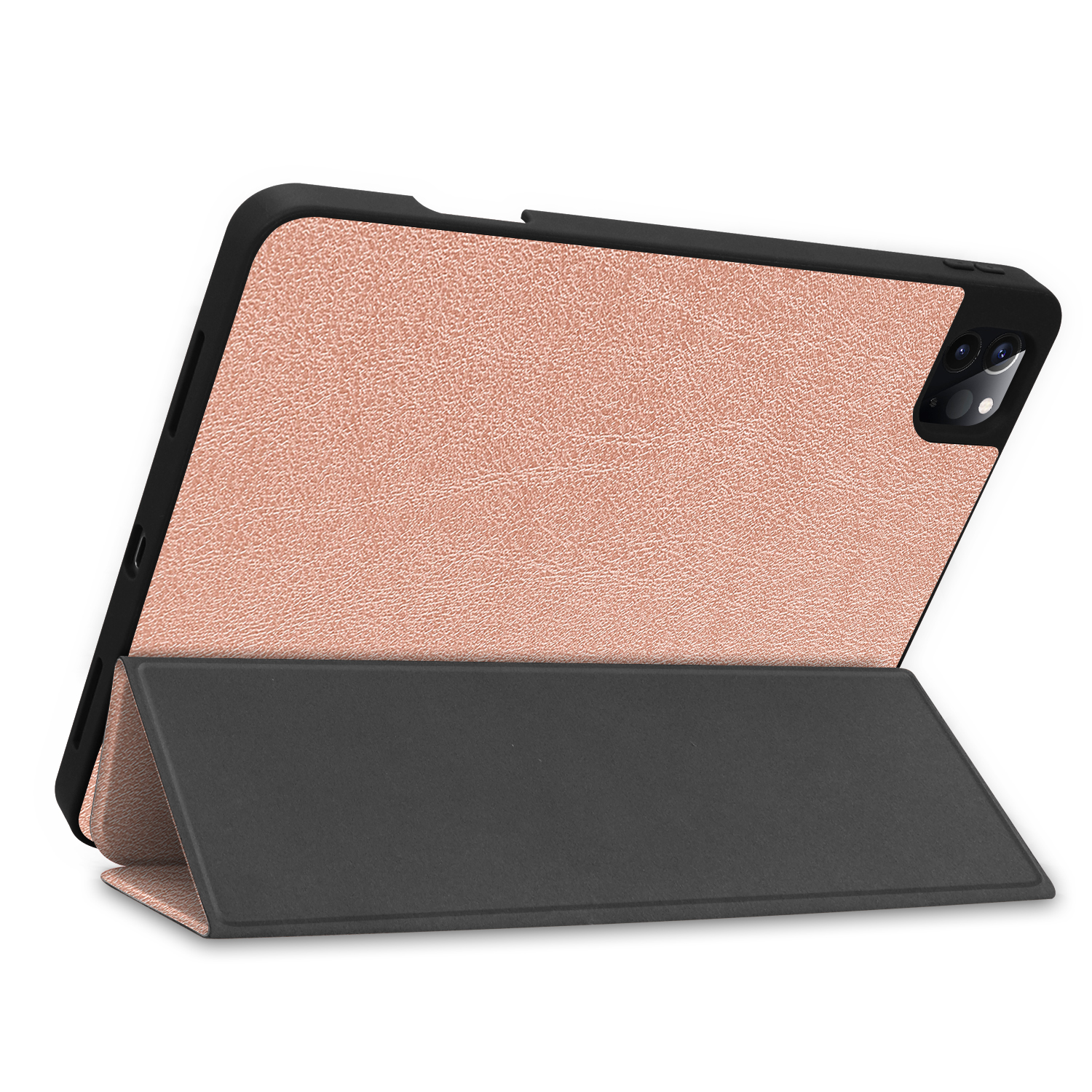 Hülle bronze Bookcover Pro LOBWERK für 12.9 Kunstleder, Schutzhülle 2020 Apple Zoll iPad