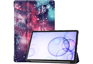 LOBWERK Hülle Schutzhülle Bookcover für Samsung Galaxy Tab S6 SM-T860 10.5 Zoll Kunstleder, 01