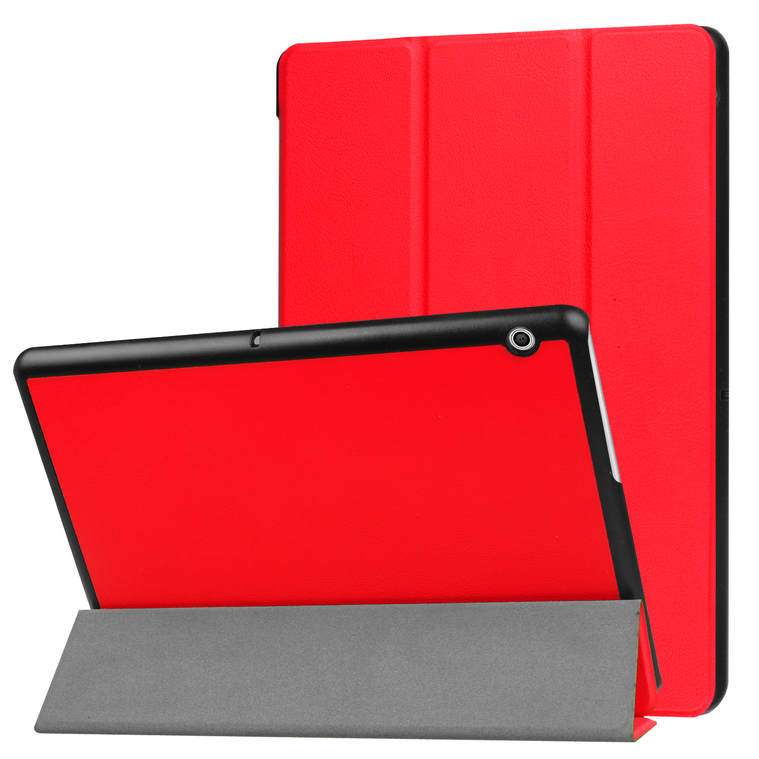 Kunstleder, Zoll LOBWERK Hülle Ultra Rot Bookcover Schutzhülle 9.6 Huawei T3 10 für