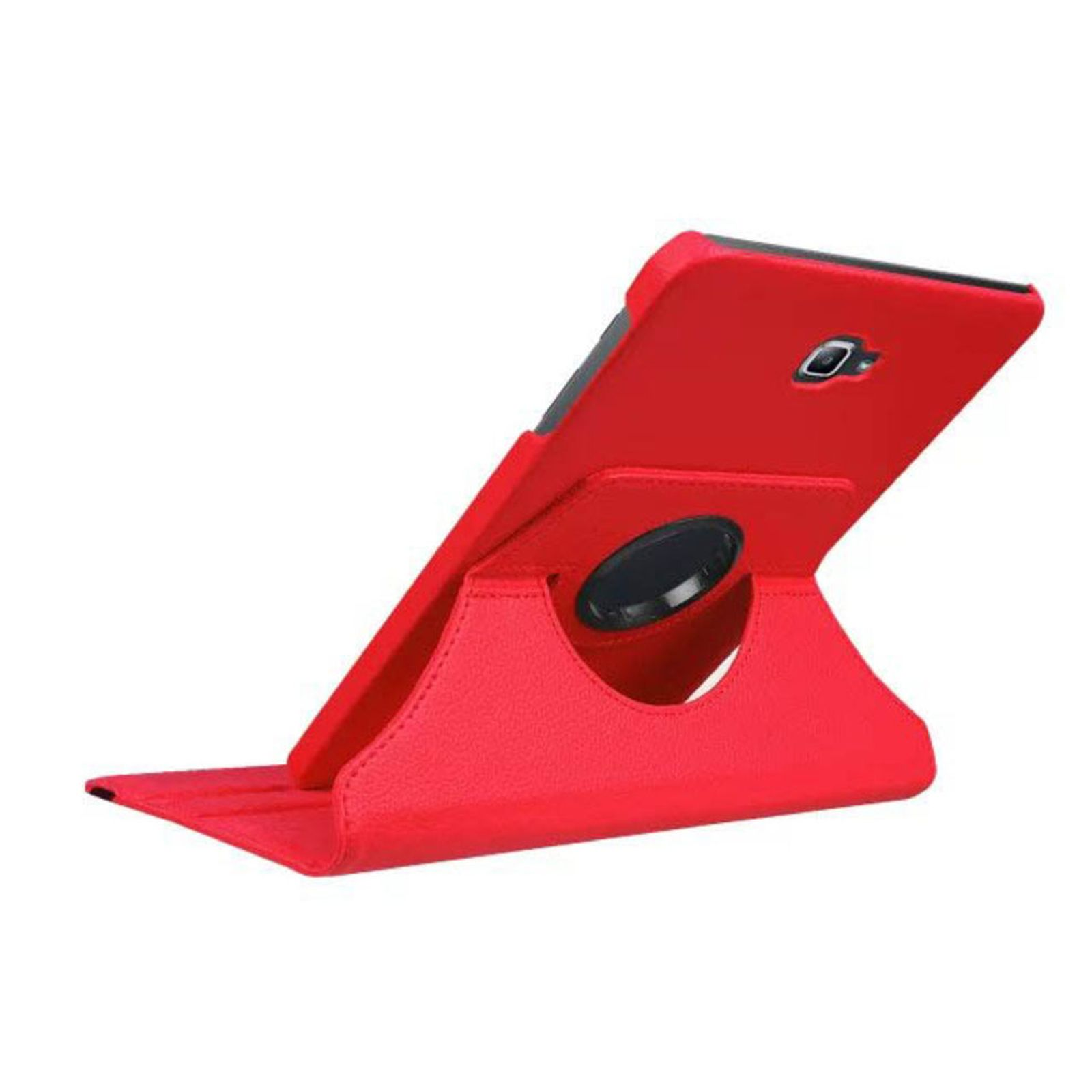 Rot Hülle Kunstleder, Bookcover Samsung Tab Galaxy SM-T580 für A SM-T585 10.1 LOBWERK Schutzhülle Zoll