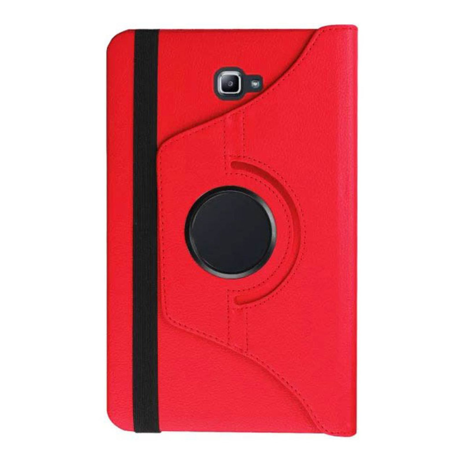SM-T580 Rot 10.1 LOBWERK SM-T585 A Bookcover Zoll Galaxy Tab Schutzhülle Kunstleder, Hülle für Samsung