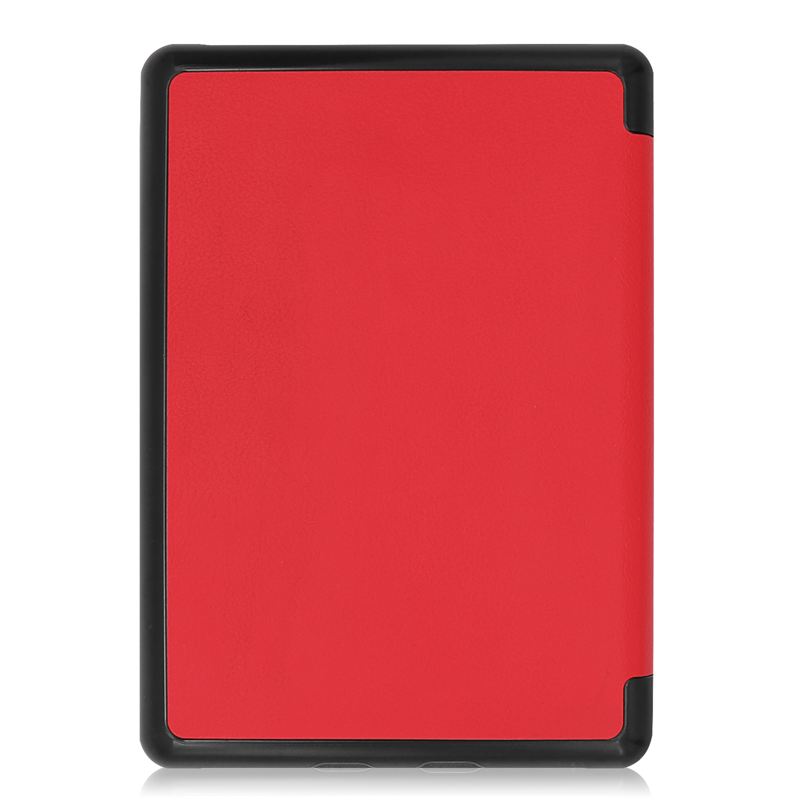 LOBWERK Hülle Schutzhülle Bookcover für (10. 2019 Kunstleder, Amazon Zoll 6 Generation) Kindle Rot