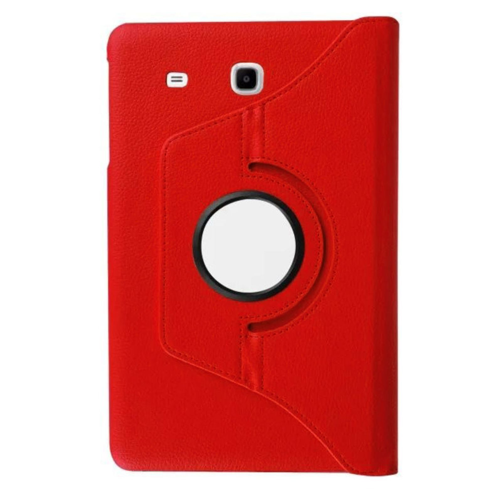 LOBWERK Hülle Schutzhülle E Zoll Rot Tab für Kunstleder, Samsung Bookcover Galaxy T561 SM-T560 9.6