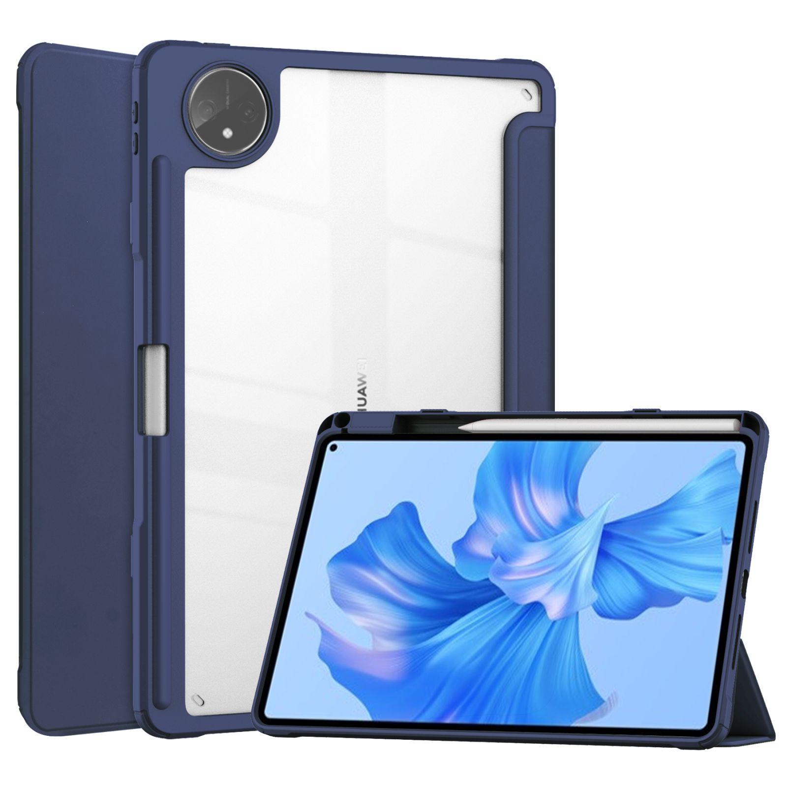LOBWERK Hülle Schutzhülle Huawei Kunststoff, für 11 MatePad 2022 Bookcover Blau Pro