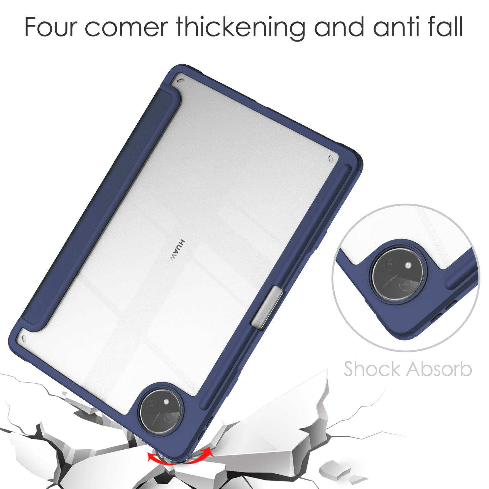 LOBWERK Hülle Schutzhülle Bookcover für 2022 Blau Pro Kunststoff, 11 Huawei MatePad