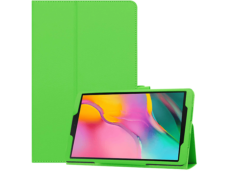 LOBWERK Hülle Grün Galaxy für SM-T510 10.1 Tab Samsung Bookcover Kunstleder, 10.1 A Zoll Schutzhülle