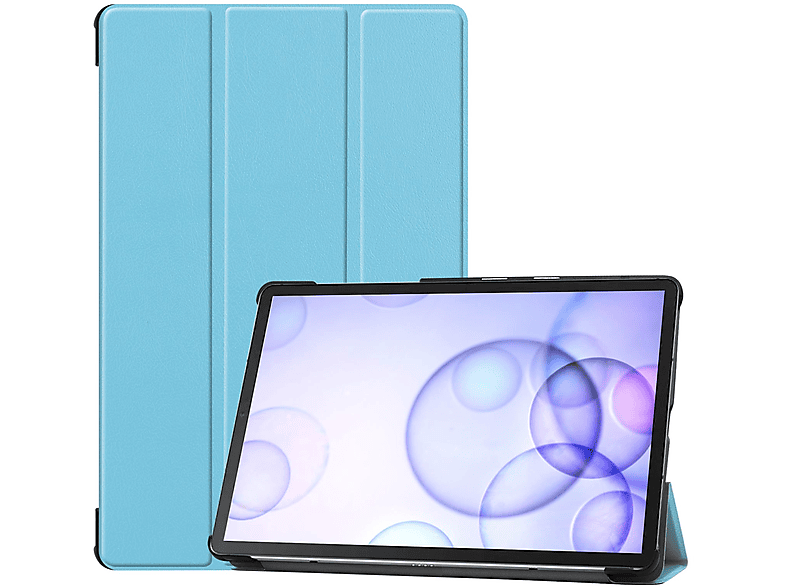 LOBWERK Hülle Schutzhülle Bookcover SM-T860 Samsung Hellblau Kunstleder, Tab Galaxy S6 Zoll 10.5 für