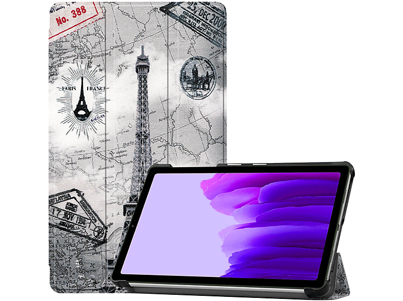 Zoll Galaxy 8.7 Lite SM-T220 SM-T225 A7 Samsung für LOBWERK Hülle Bookcover Mehrfarbig Kunstleder, Schutzhülle