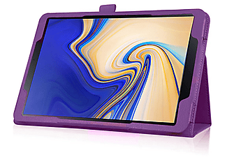 LOBWERK Hülle Schutzhülle Bookcover für Samsung Galaxy Tab S4 SM-T830 T835 10.5 Zoll Kunstleder, Lila