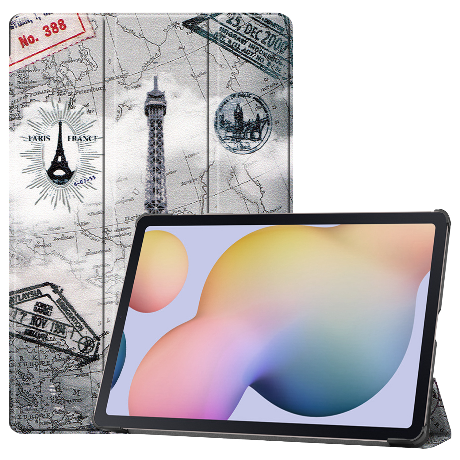 LOBWERK Hülle Mehrfarbig T975 Plus Samsung Tab Kunstleder, S7 Schutzhülle Zoll 12.4 T970 X800 für S Galaxy Bookcover