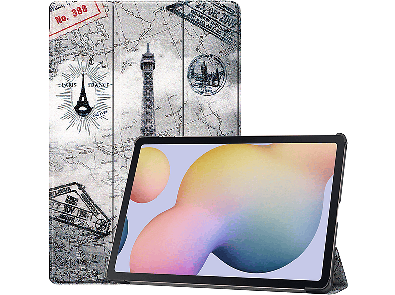 LOBWERK Hülle Schutzhülle Bookcover X800 Mehrfarbig Zoll Galaxy T975 S7 Tab 12.4 T970 Plus für S Samsung Kunstleder