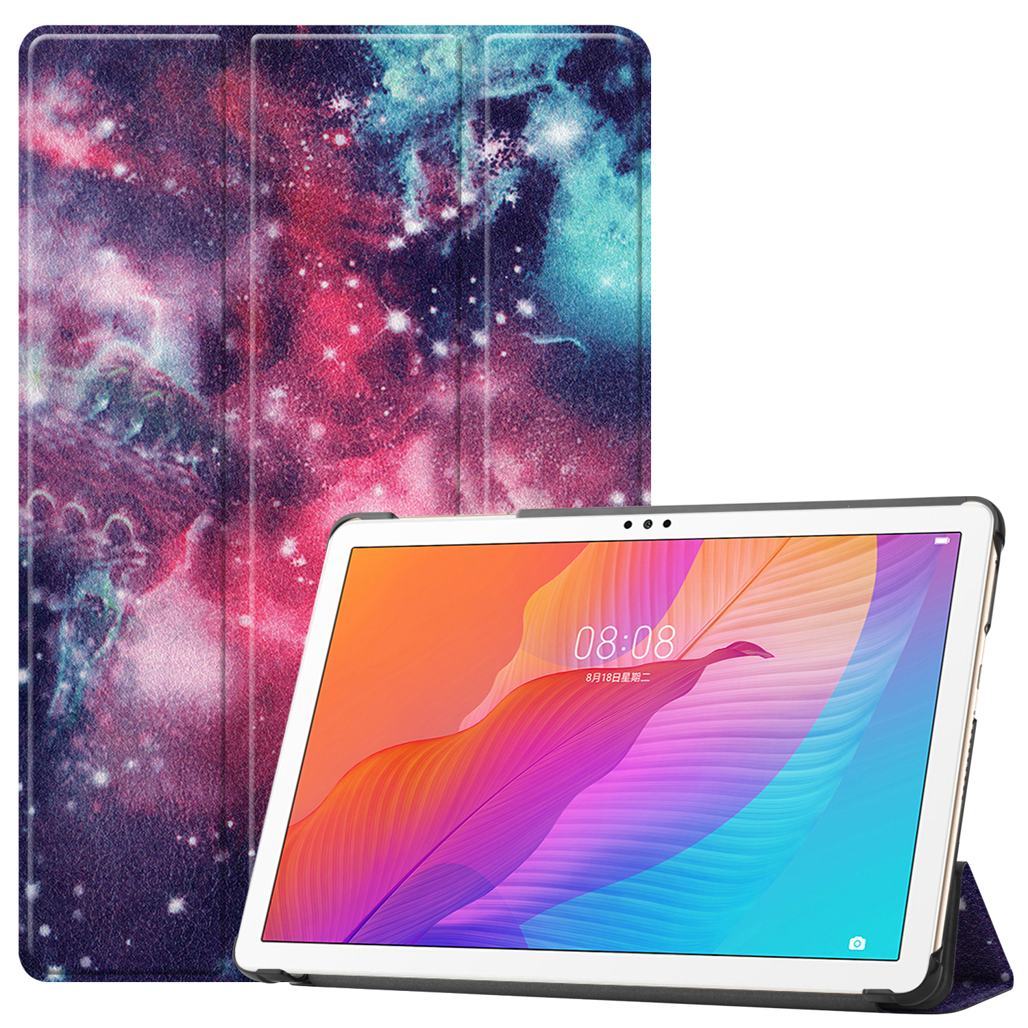 Schutzhülle Mehrfarbig Huawei LOBWERK für Honor Zoll Hülle 6/MatePad Bookcover T10/T10S 10.1 Kunstleder,