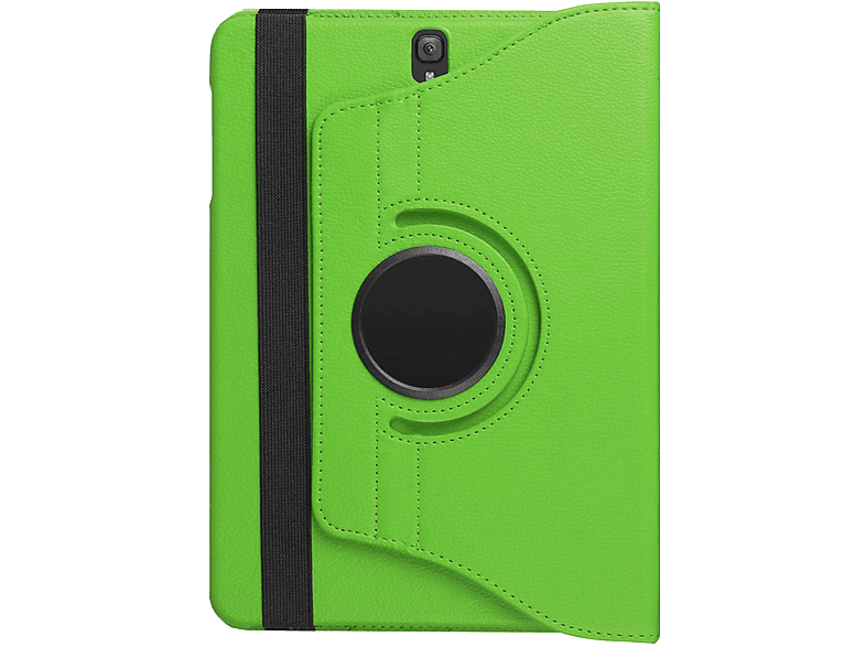 LOBWERK Hülle Schutzhülle Bookcover für Samsung Tab S3 9.7 Zoll T820 / T825 Kunstleder, Grün | Tablet Bookcover