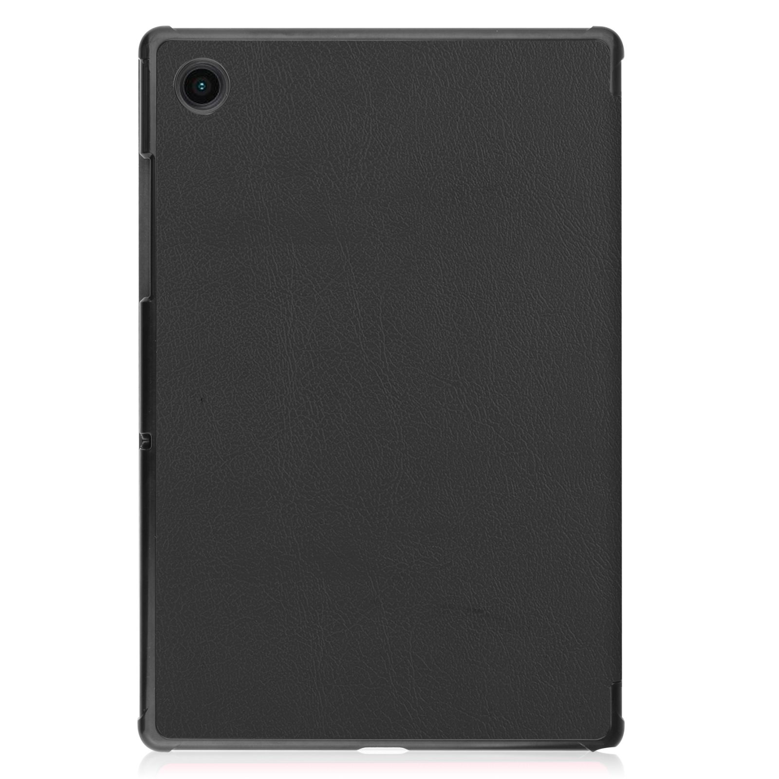 LOBWERK Hülle Schutzhülle X205 Kunstleder, Bookcover für Samsung SM-X200 Galaxy Tab Schwarz A8