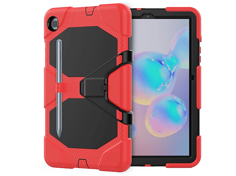 LOBWERK 3in1 Kunststoff, Rot Tab Lite Samsung S6 für 10.4 SM-P615 Galaxy SM-P610 Case Schutzhülle Bookcover