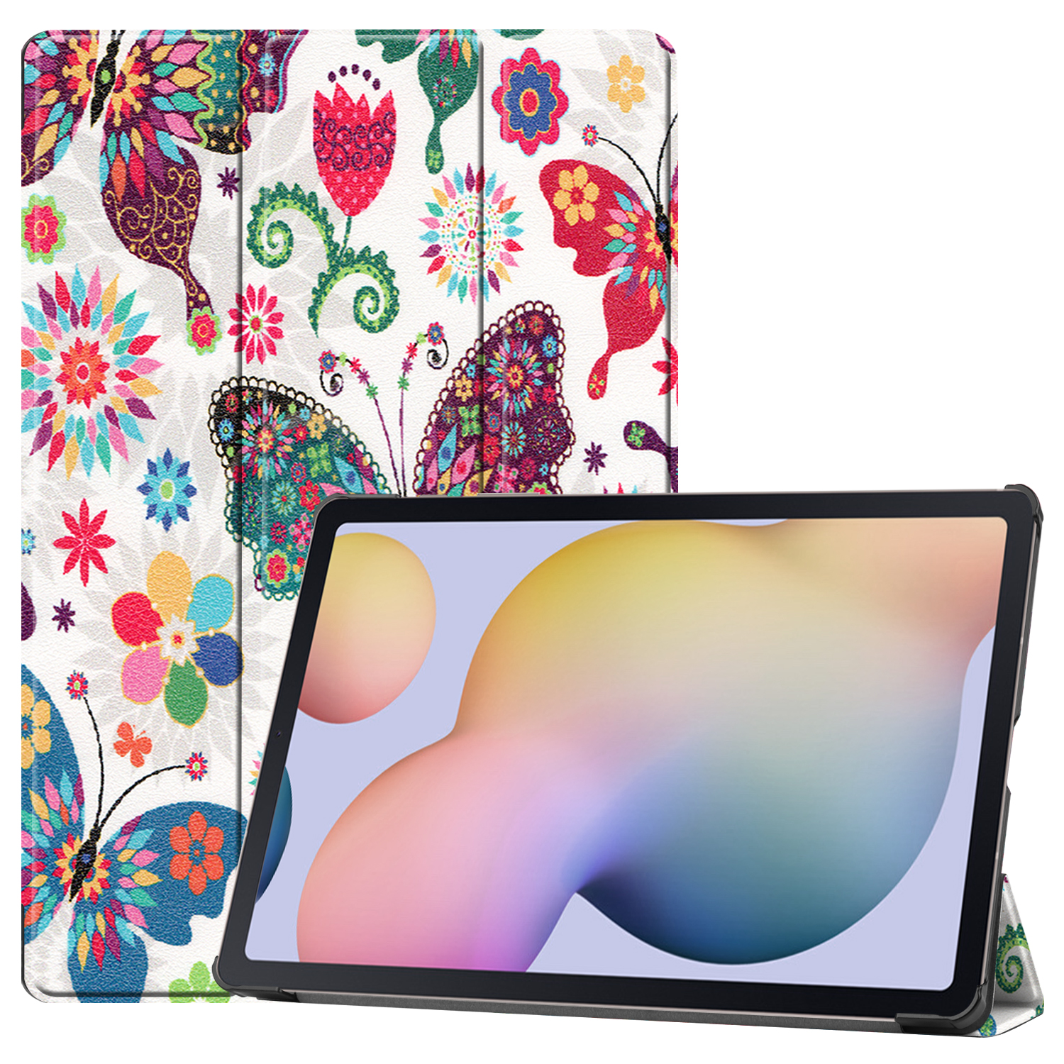 LOBWERK Hülle Schutzhülle Bookcover für Galaxy Plus Kunstleder, Zoll Tab T970 S 12.4 T975 S7 Mehrfarbig X800 Samsung