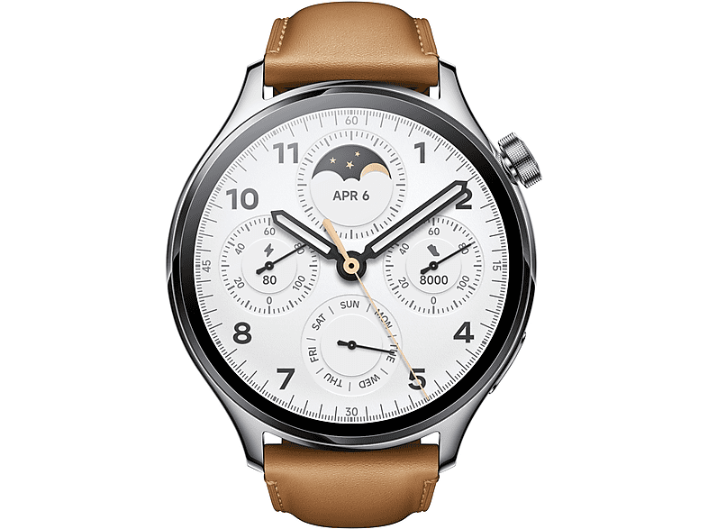 XIAOMI Watch S1 Pro GL, Smartwatch, 135 - 205 mm, Silver