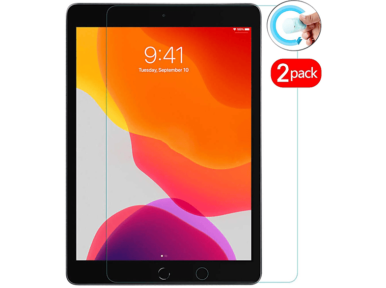 Folie 2019/2020/2021) 2x LOBWERK Zoll 10.2 Schutzfolie(für iPad Apple