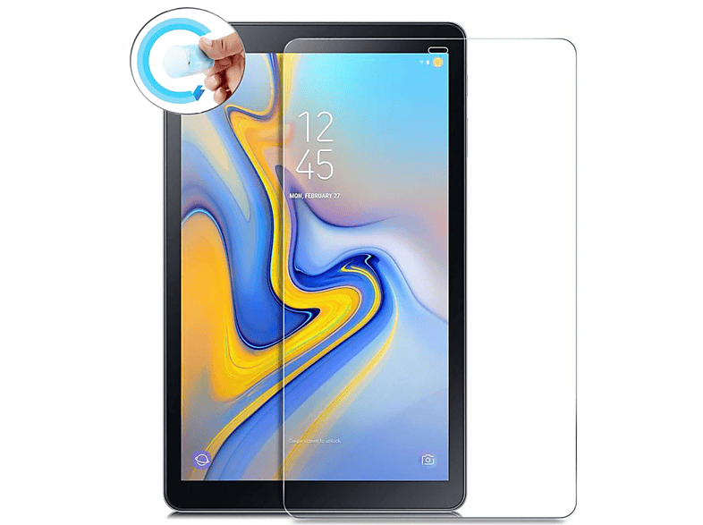 LOBWERK 2x Folie Schutzfolie(für Samsung Galaxy Tab A SM-T590 T595 10.5 Zoll)