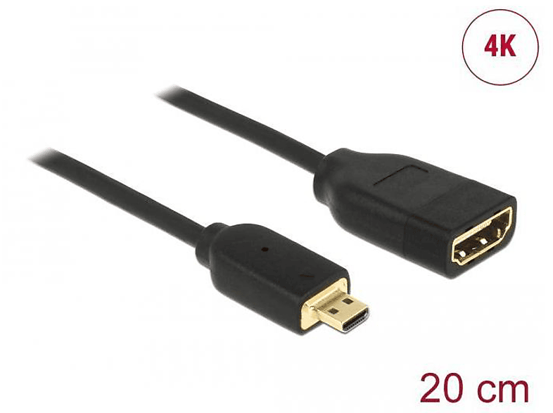 HDMI 65687 Schwarz DELOCK Kabel,