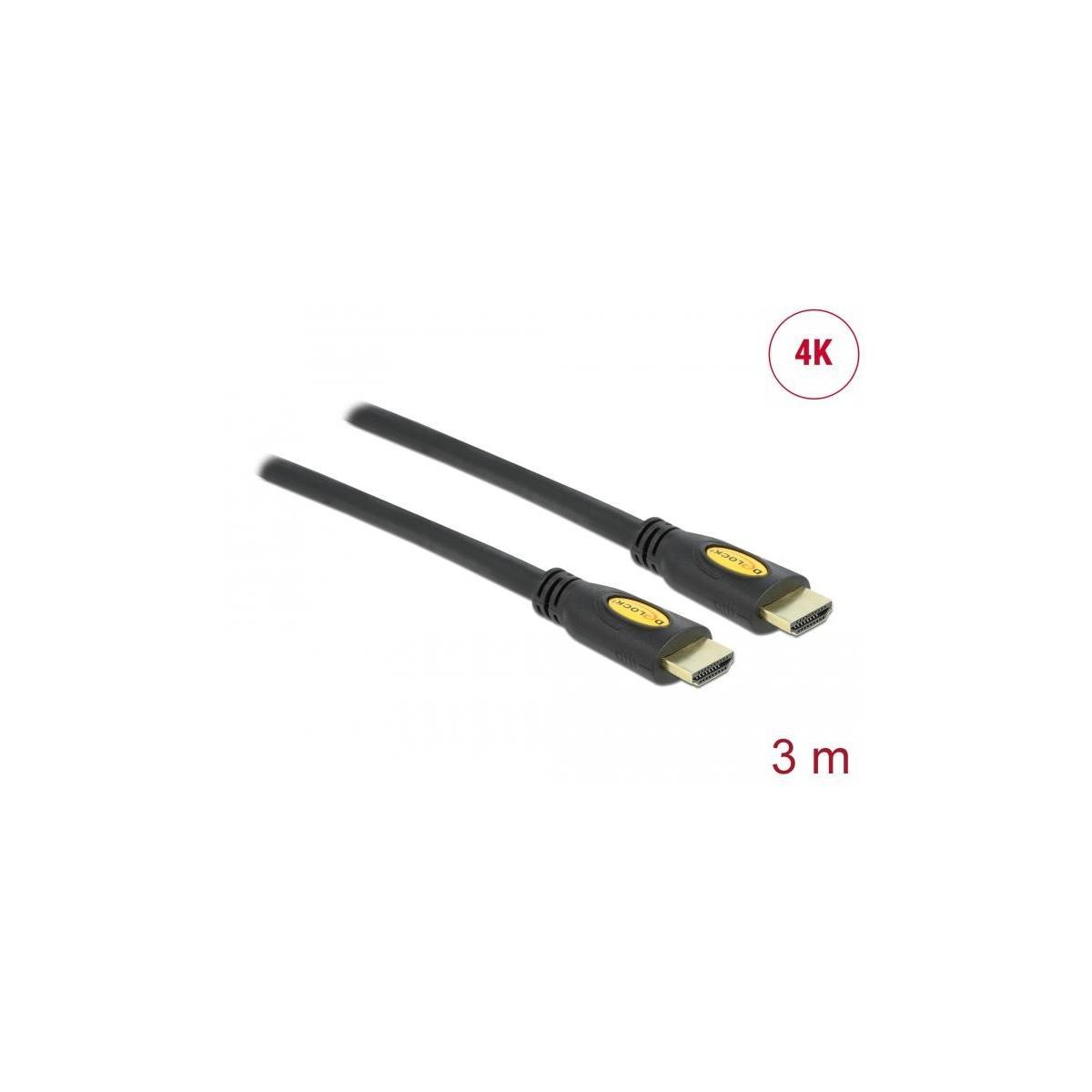 DELOCK DELOCK Kabel HDMI A/A & & 1.4 3,0m Display & St/St Video, Zubehör, & mehrfarbig Audio, Optionen TV