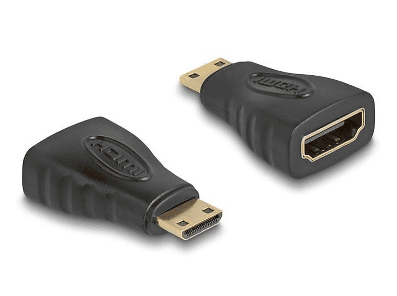 DELOCK 65244 Adapter, Schwarz | HDMI Kabel