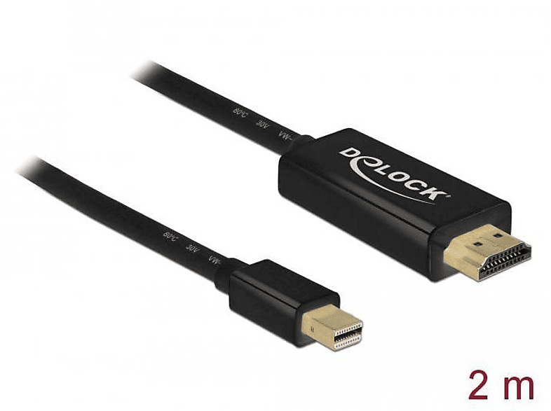 DELOCK 83699 Port - Schwarz Display Kabel
