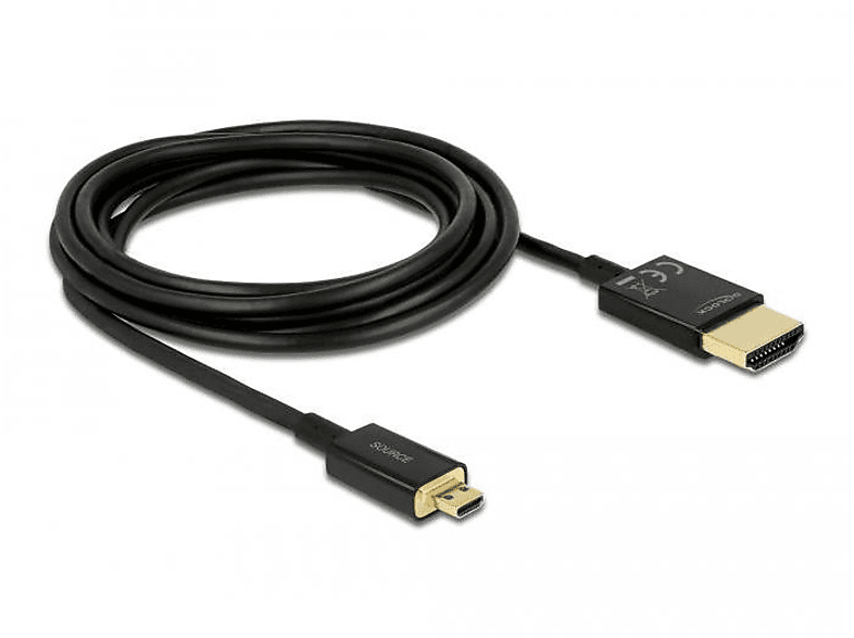 Kabel, 84784 Schwarz HDMI DELOCK