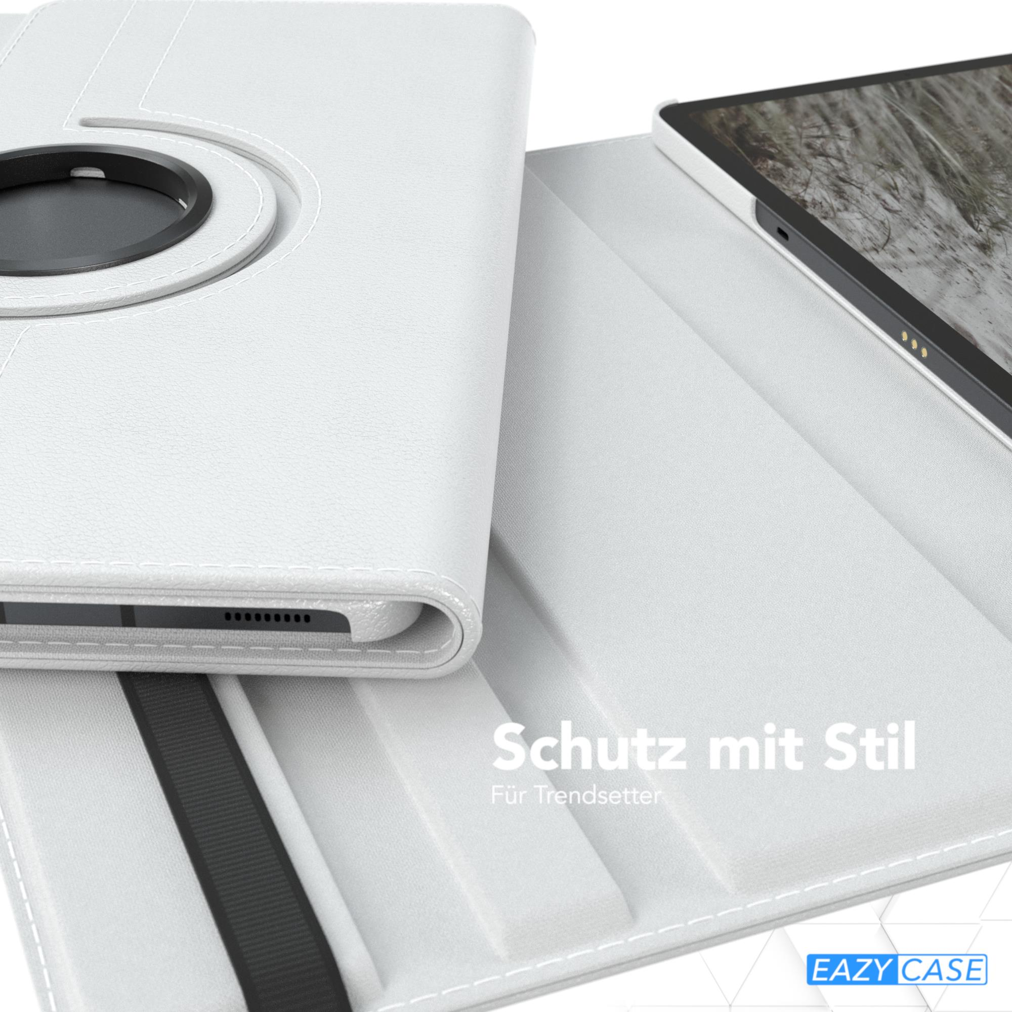 Kunstleder, Galaxy Weiß S8 Samsung Rotationcase EAZY Bookcover für Tab 12.4\