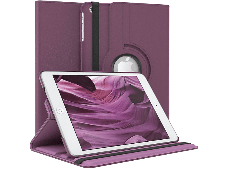 EAZY CASE Schutzhülle Lila Tablethülle für 2 Kunstleder, / / Mini 3 Rotationcase iPad 1 7.9\